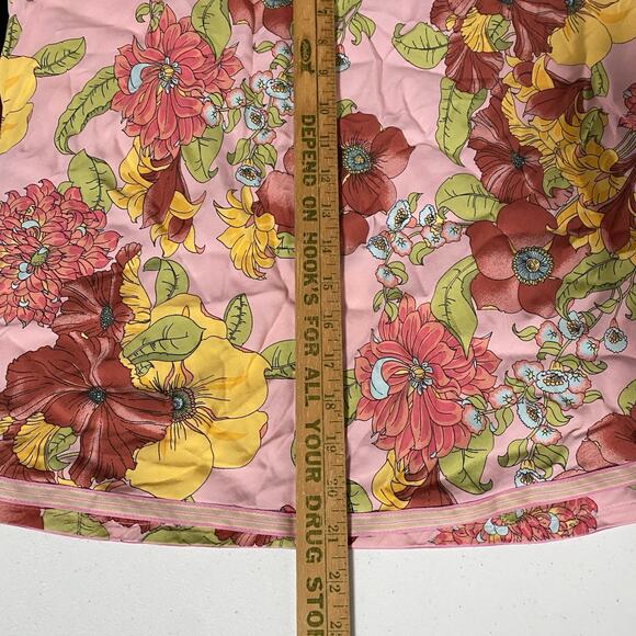 Vintage Y2k Sz 14 Old Navy Skirt Pink Floral Cottagecore Country Feminine Spring - Picture 7 of 8